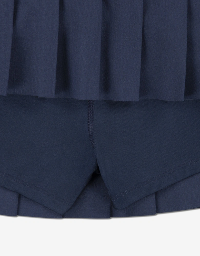 Girls Pleated Skirt in Navy