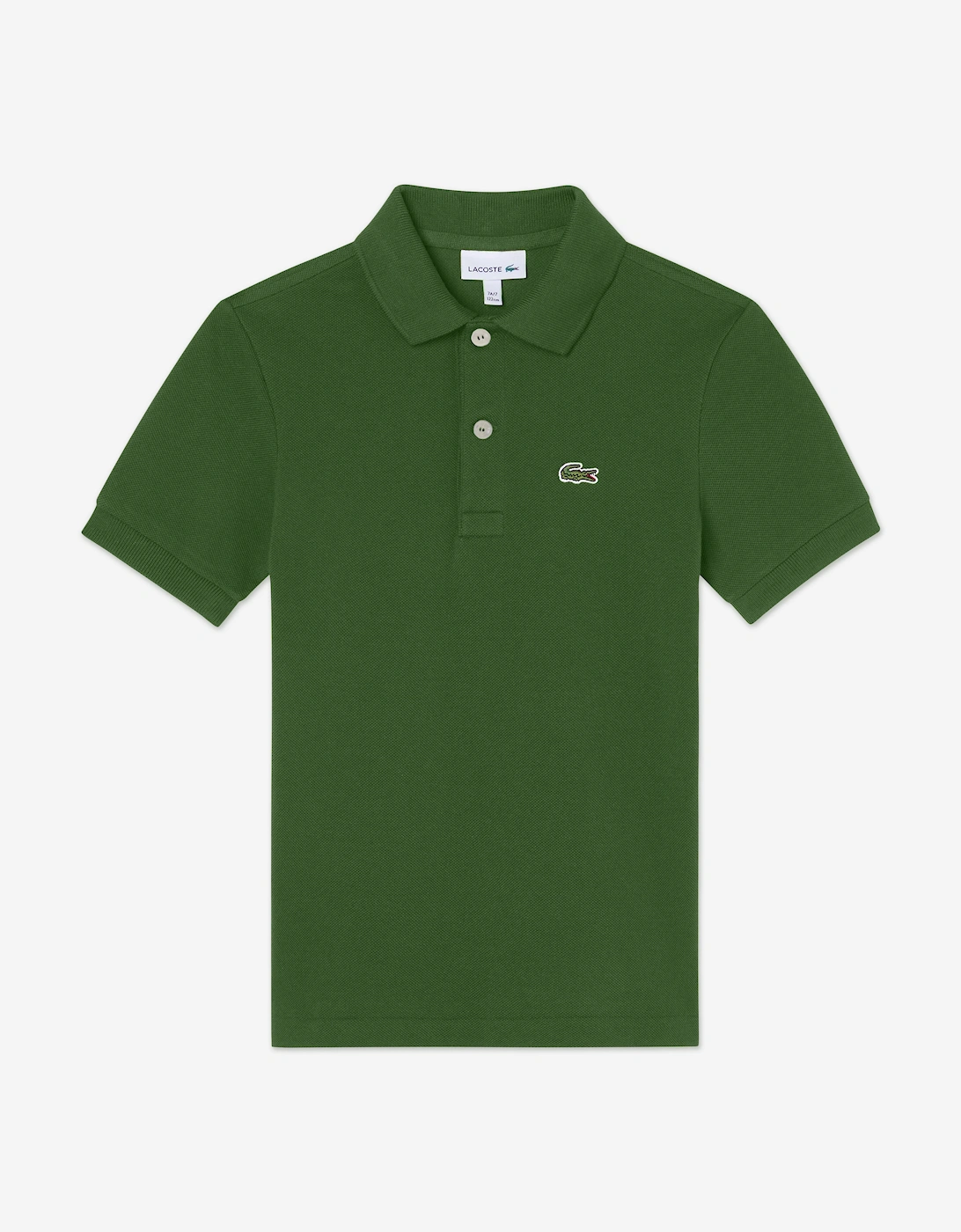Lacoste Boys Green Pique Polo Shirt In  4 Years Size 4 Yrs Kids