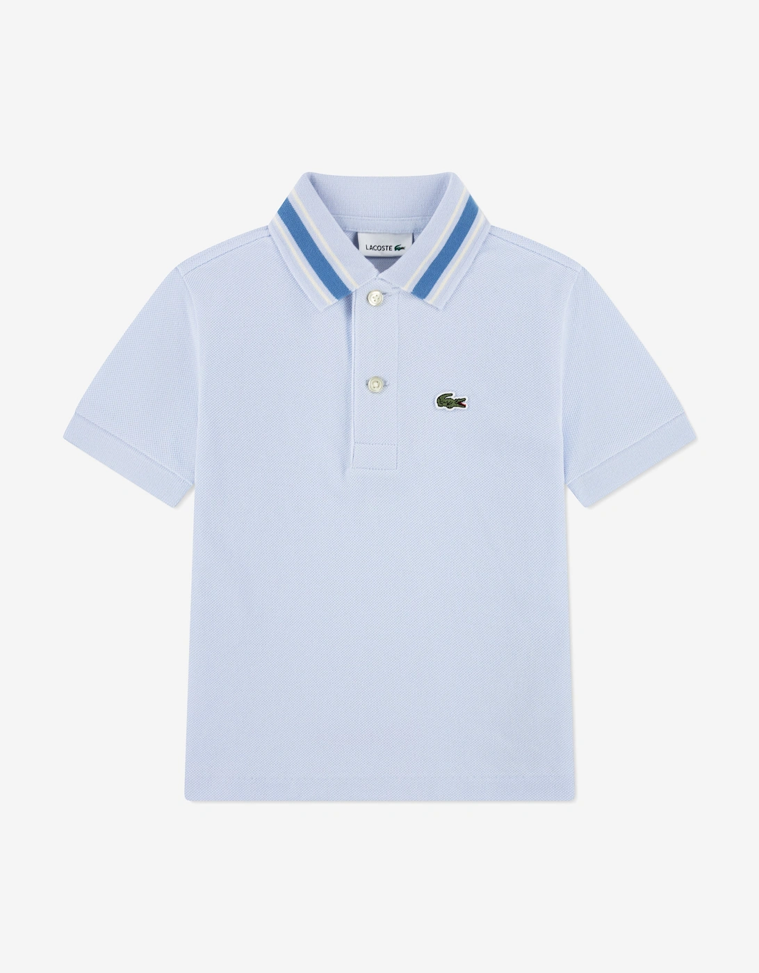 Boys Petit Pique Polo Shirt in Blue, 5 of 4
