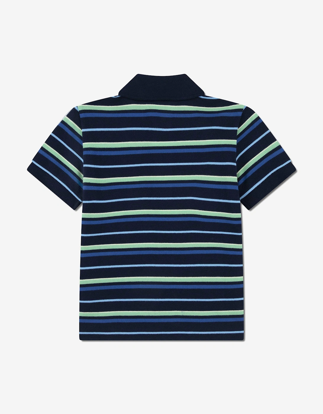 Boys Feeder Petit Pique Polo Shirt in Navy