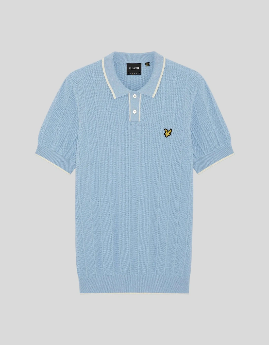 Tipped Pique Knitted Polo Shirt