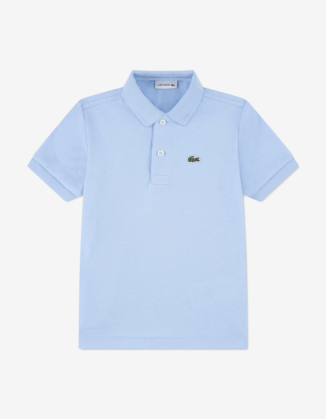 Boys Pique Polo Shirt in Blue, 5 of 4