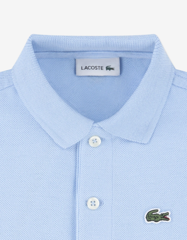 Boys Pique Polo Shirt in Blue