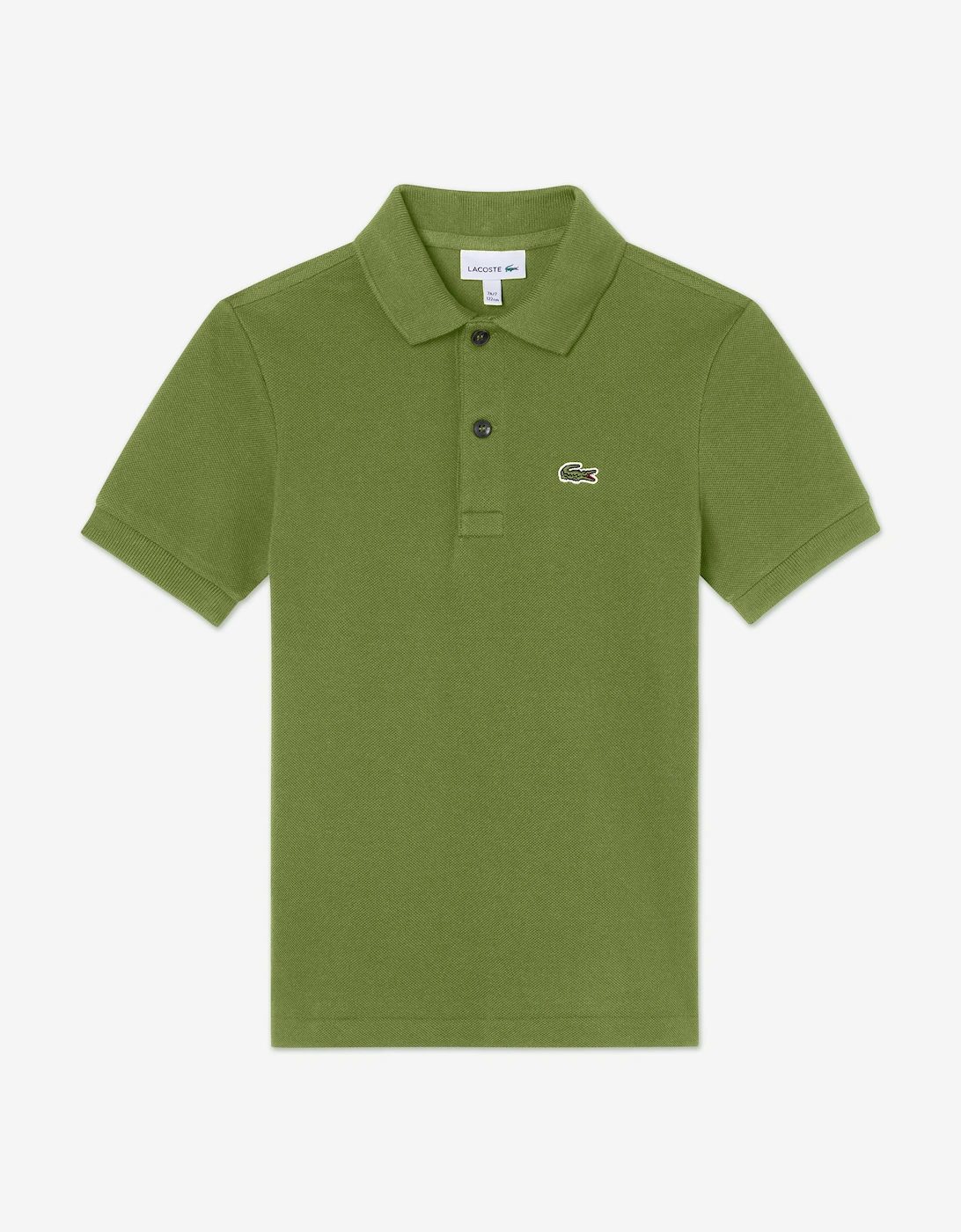 Boys Pique Polo Shirt in Green, 5 of 4