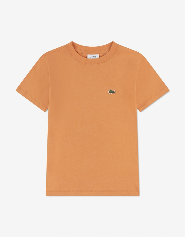 Boys Logo T-Shirt in Orange