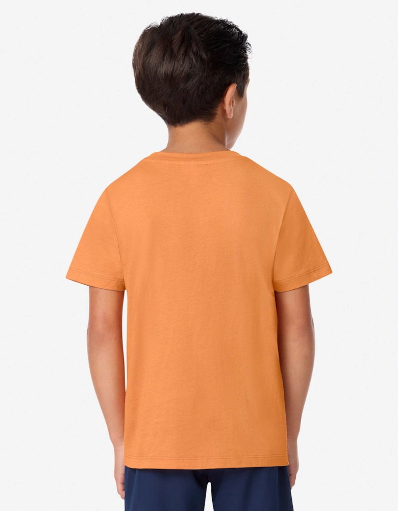 Boys Logo T-Shirt in Orange