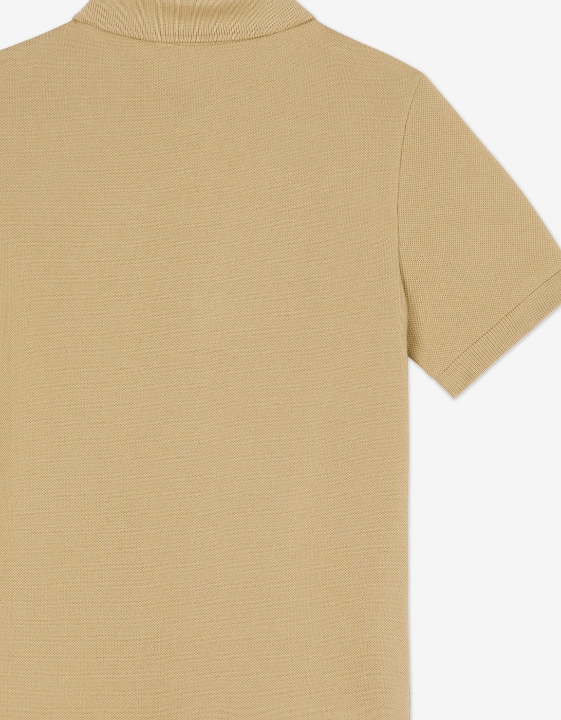 Boys Pique Polo Shirt in Beige