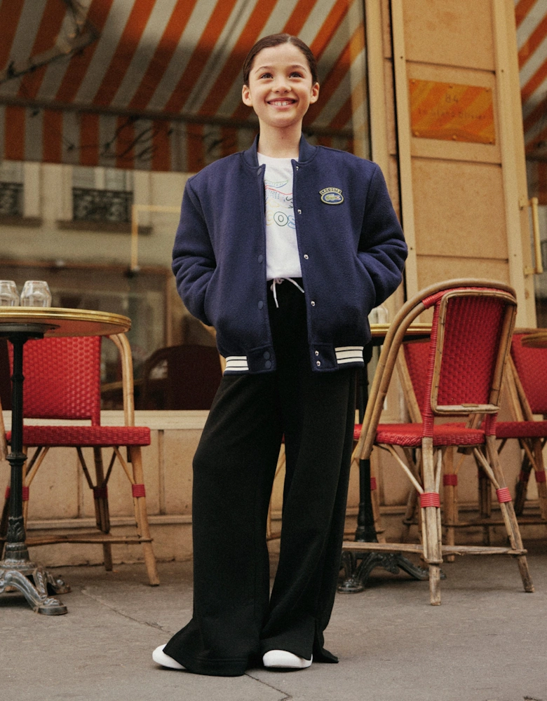 Girls Knit Pull On Pants in Navy