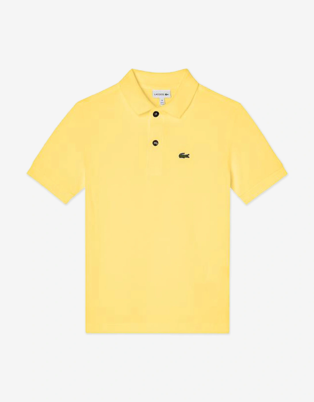Boys Pique Polo Shirt in Yellow, 5 of 4