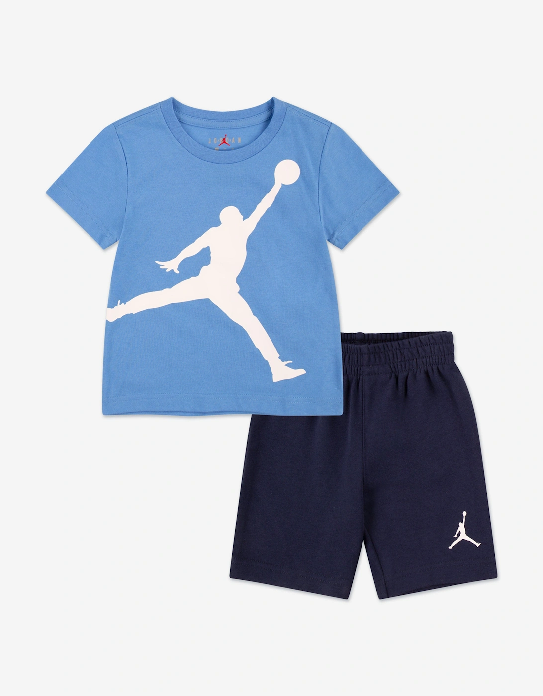 Nike Jordan Boys Blue Jordan Jumbo Jumpman Short Set In - Size: 12-18 Months Kids
