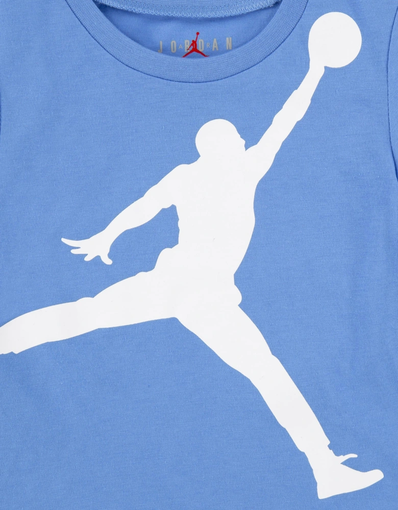 Jordan Boys Jumbo Jumpman Short Set in Blue