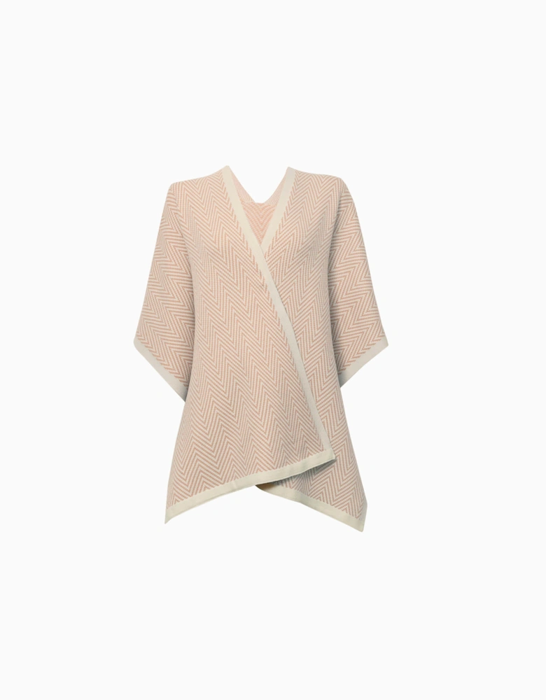 Pink Chevron Knit Wrap