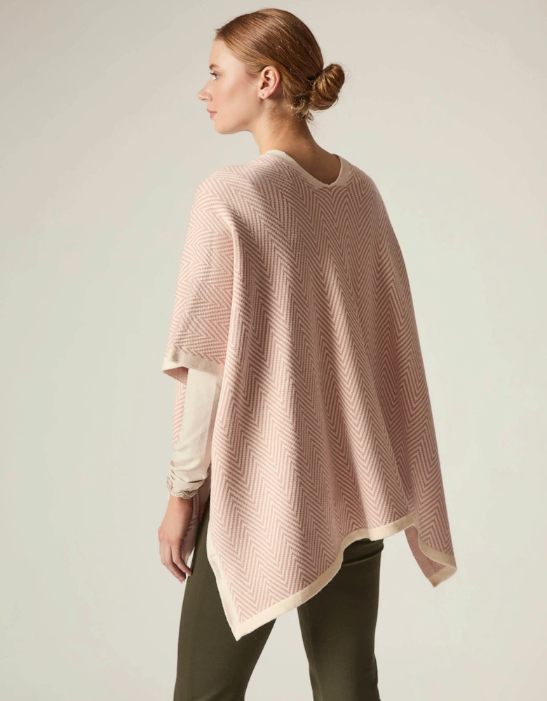 Pink Chevron Knit Wrap