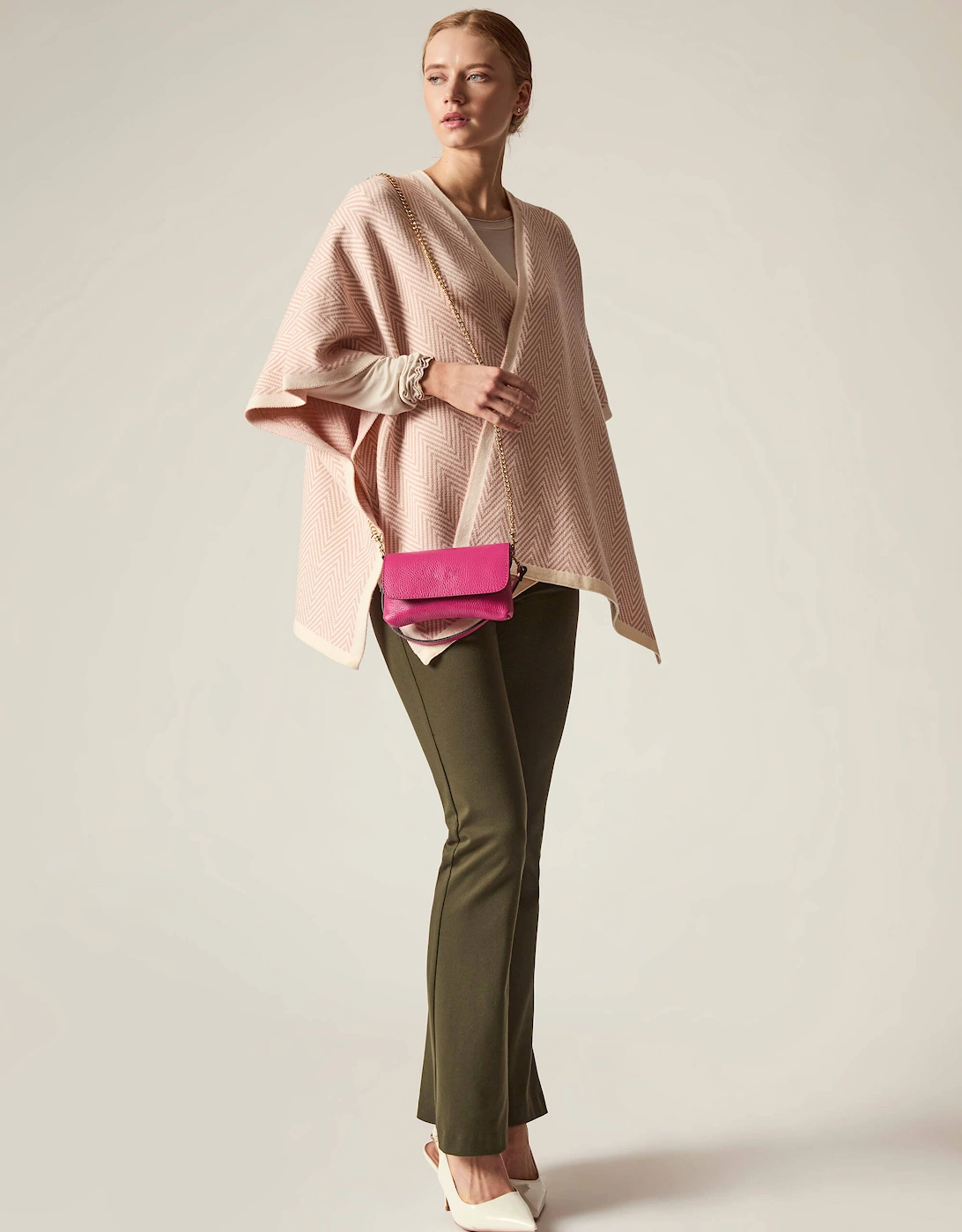 Pink Chevron Knit Wrap, 6 of 5