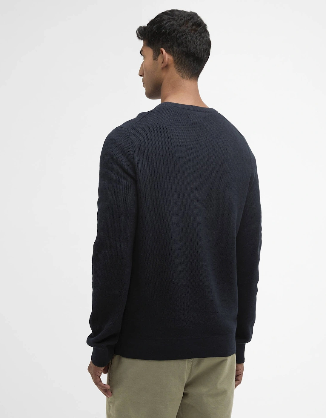 Honeycomb Crew Neck Sweater NY91 Navy