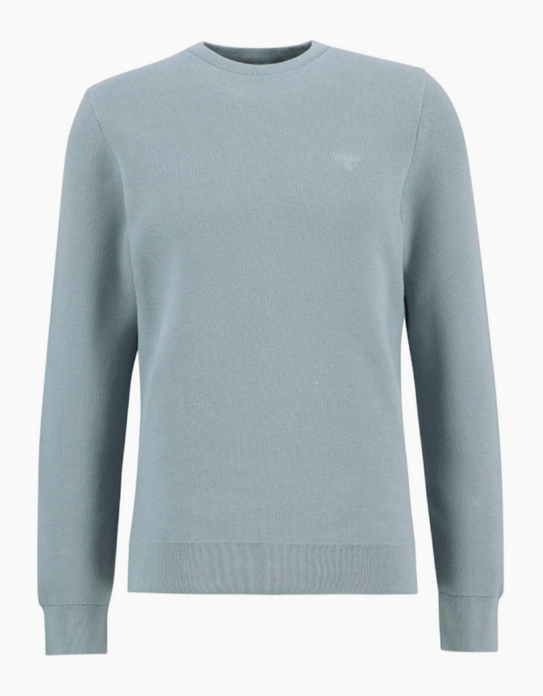 Honeycomb Crew Neck Sweater BU64  Slate