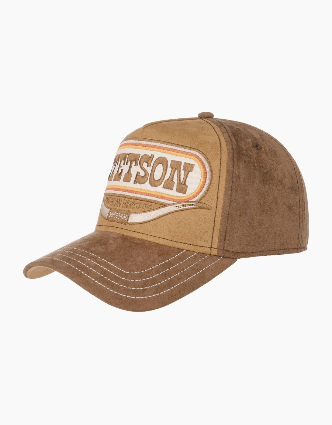 Stetson Men's Buffalo Horn Beige Trucker Cap
