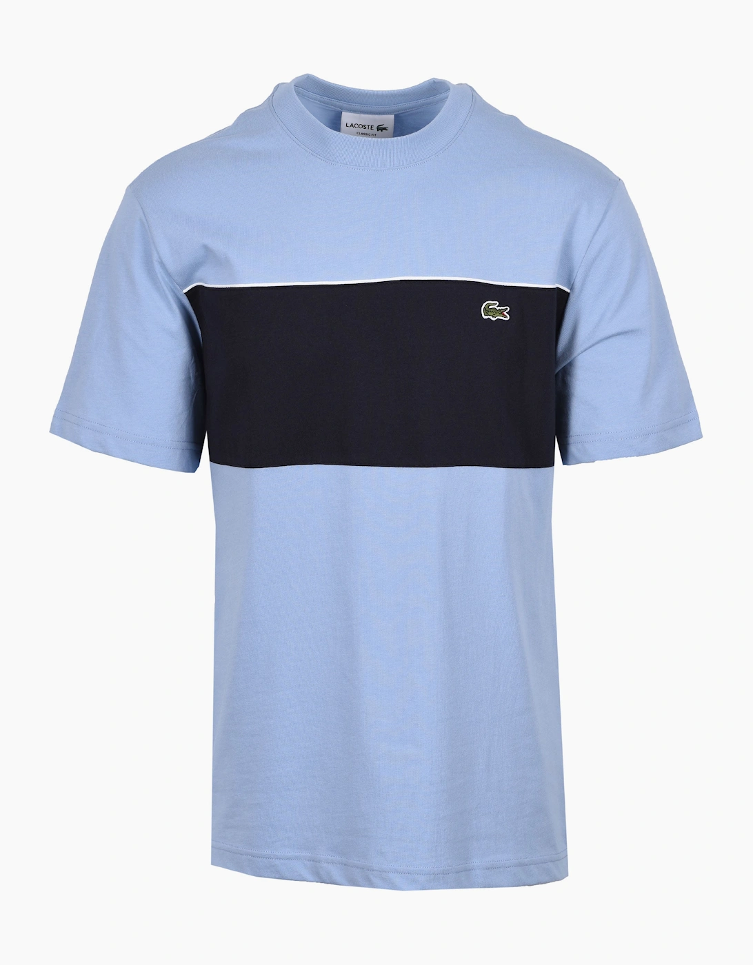 Lacoste Men's Navy Crew Neck T-Shirt Blue/  44 Size 7 2XL