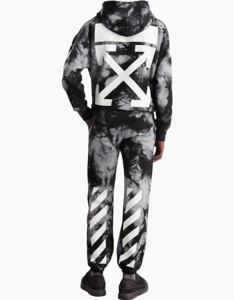 Diag Tie Dye Slim Sweatpant Warm Grey