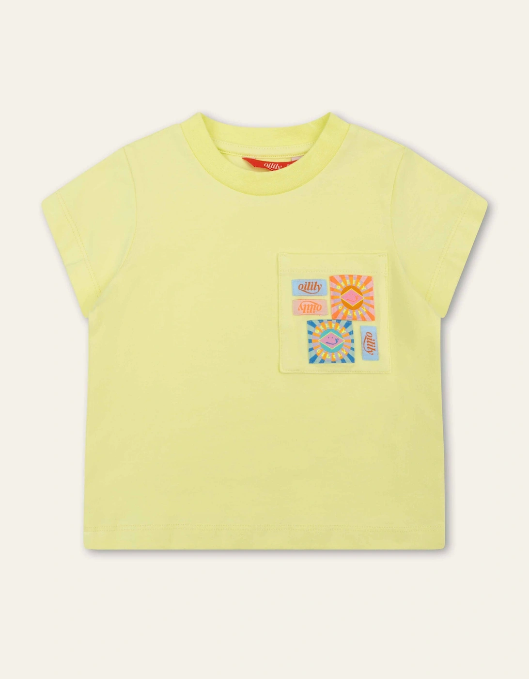 Girls Yellow Logo Badge Top, 4 of 3