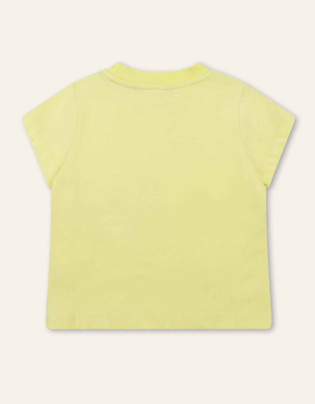 Girls Yellow Logo Badge Top