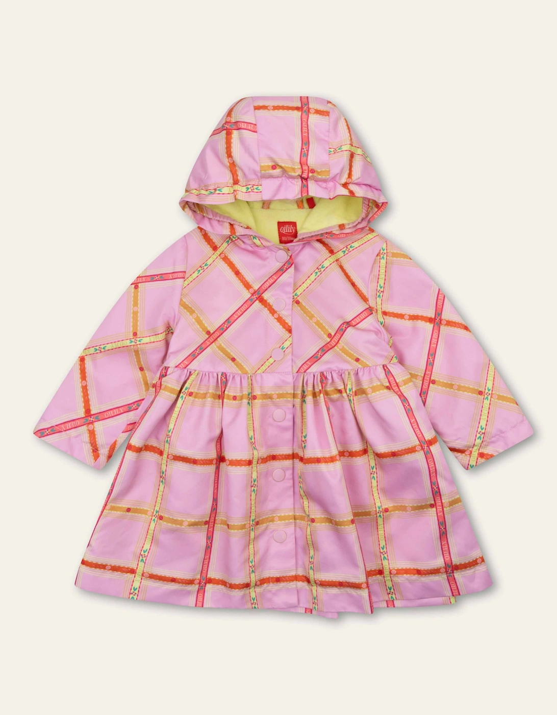 Girls Pink Logo Windbreaker Coat, 5 of 4