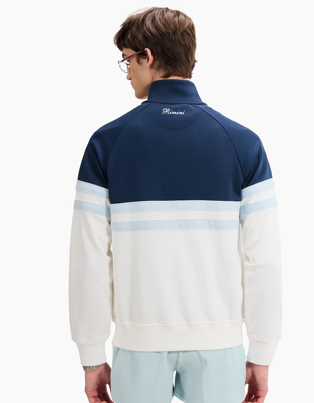 Rimini Track Top Jacket Off White/Navy