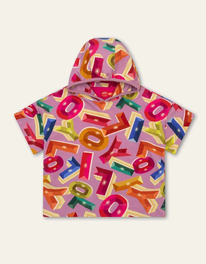 Girls Purple Multi Logo Sweatshirt