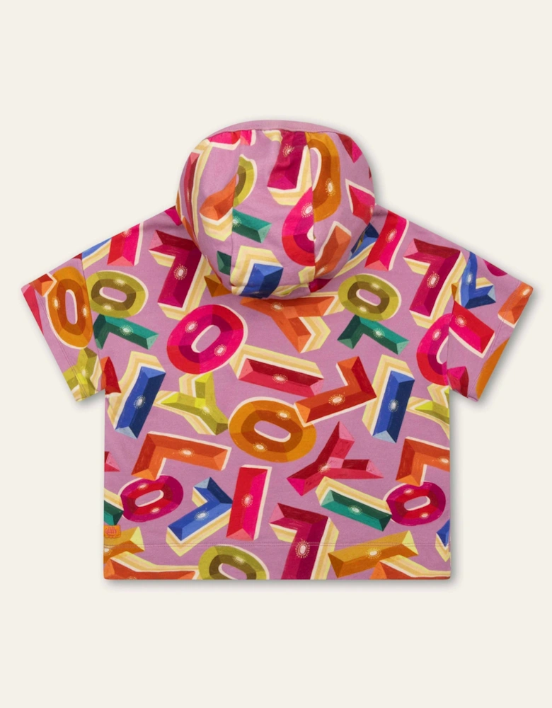 Girls Purple Multi Logo Sweatshirt