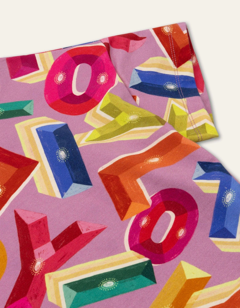 Girls Purple Multi Logo Sweatshirt