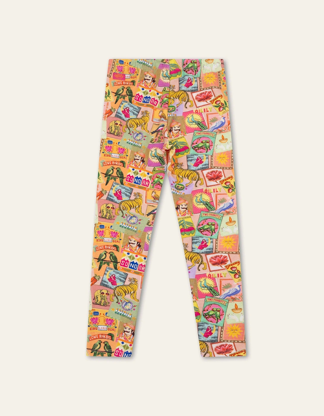 Girls Pink India Inspired Print Leggings