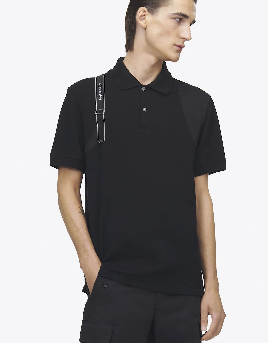Harness Polo Shirt Black