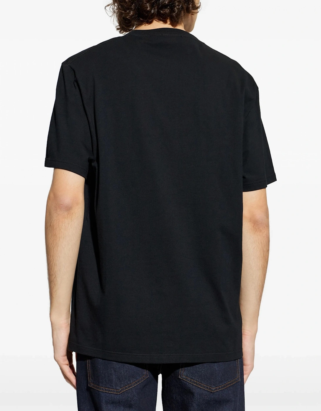 Lace Skull Print T-Shirt Black