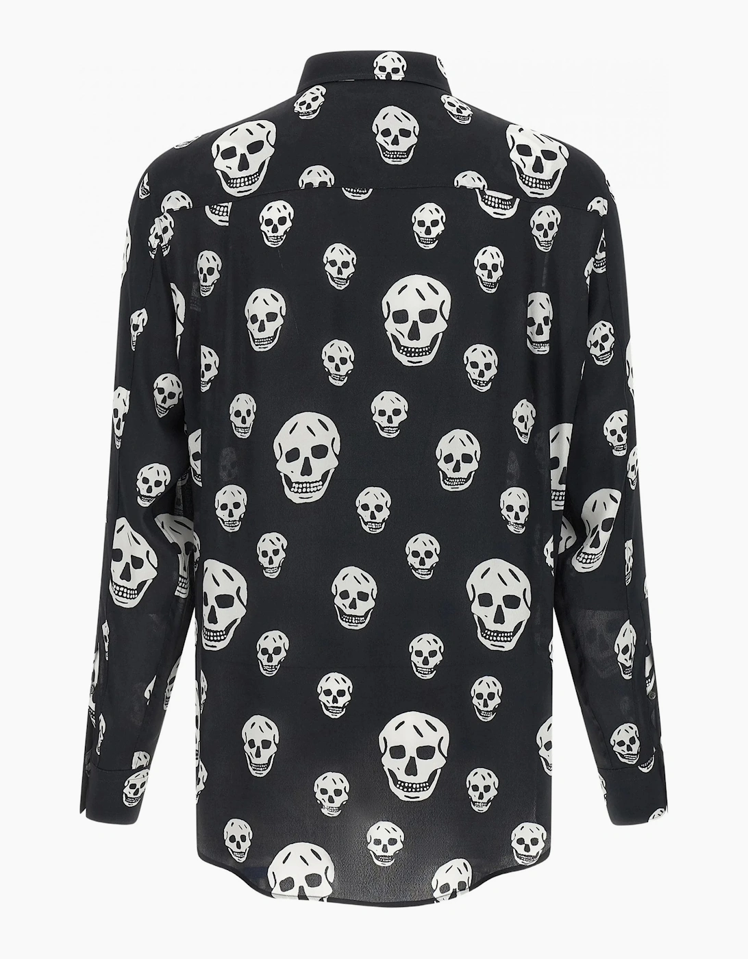 Skull Print Shirt Black