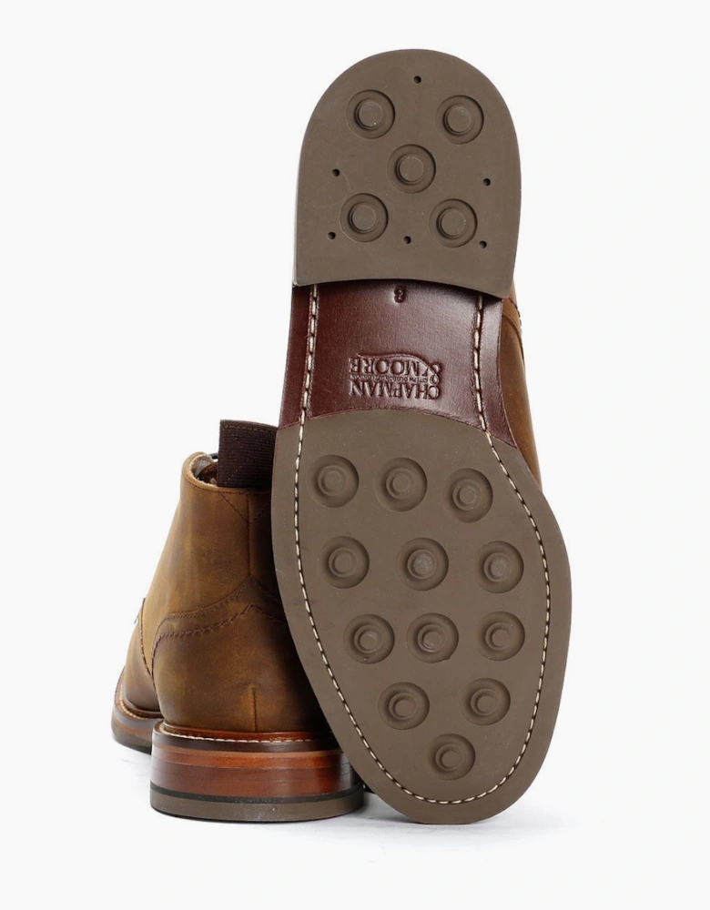 Chapman & Moore Country Chukka Oiled Leather Men's Tan Boots