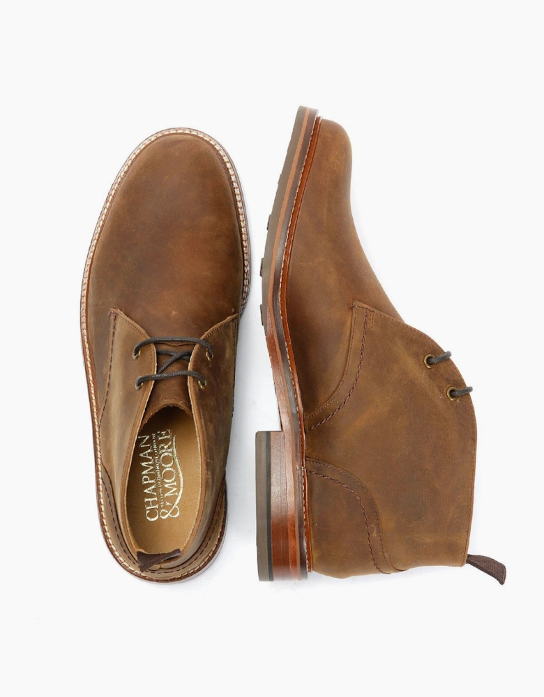 Chapman & Moore Country Chukka Oiled Leather Men's Tan Boots