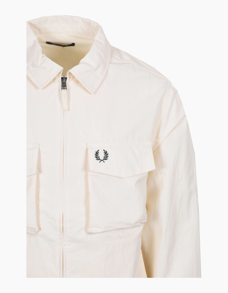 RIPSTOP POCKET OVERSHIRT ECRU