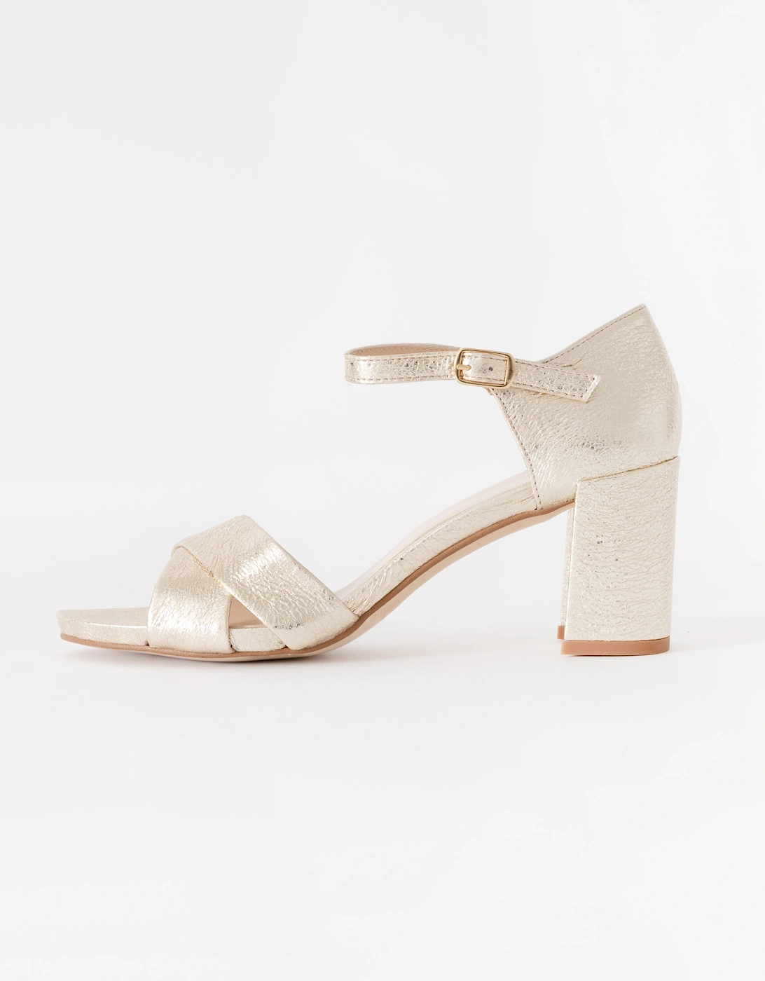 Hallie Womens Heeled Sandal - Platino