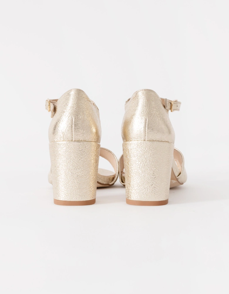 Hallie Womens Heeled Sandal - Platino