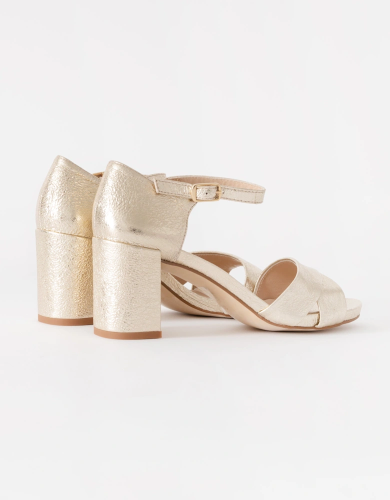 Hallie Womens Heeled Sandal - Platino