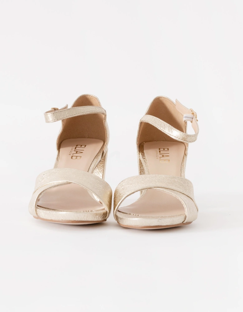 Hallie Womens Heeled Sandal - Platino