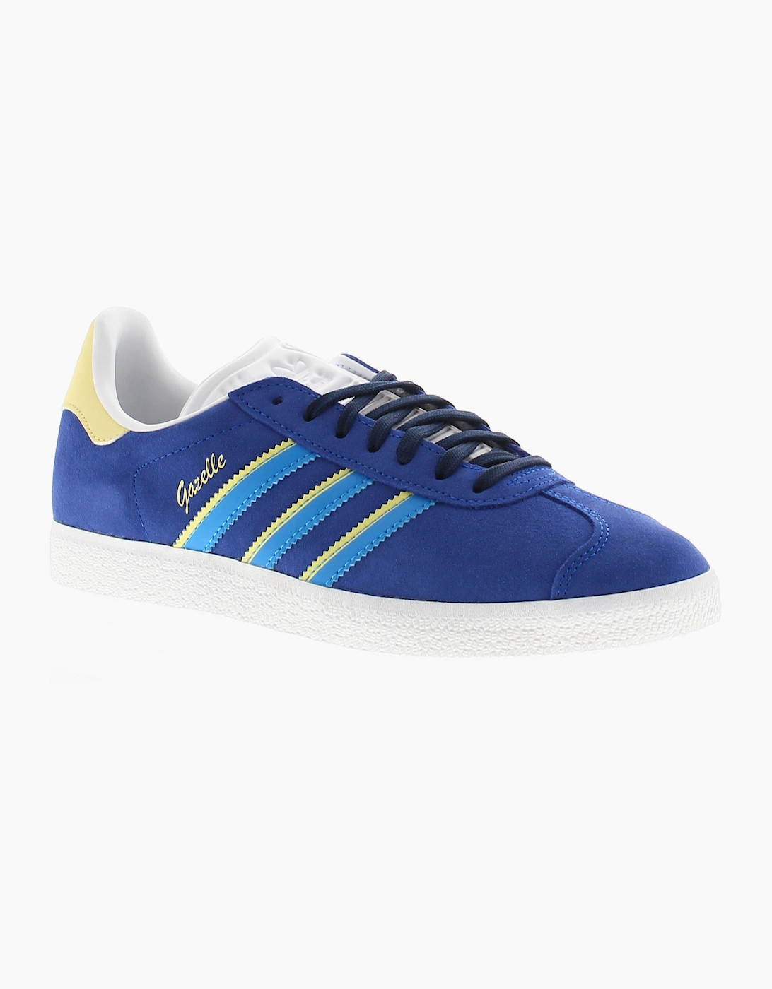 Adidas Originals Womens Trainers Gazelle royal blue bright yellow UK Size, 6 of 5