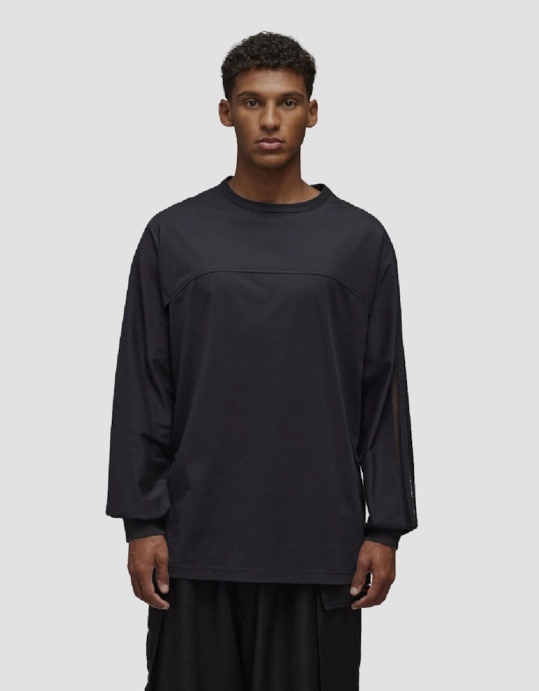 Mesh Stripes Long Sleeve T-Shirt