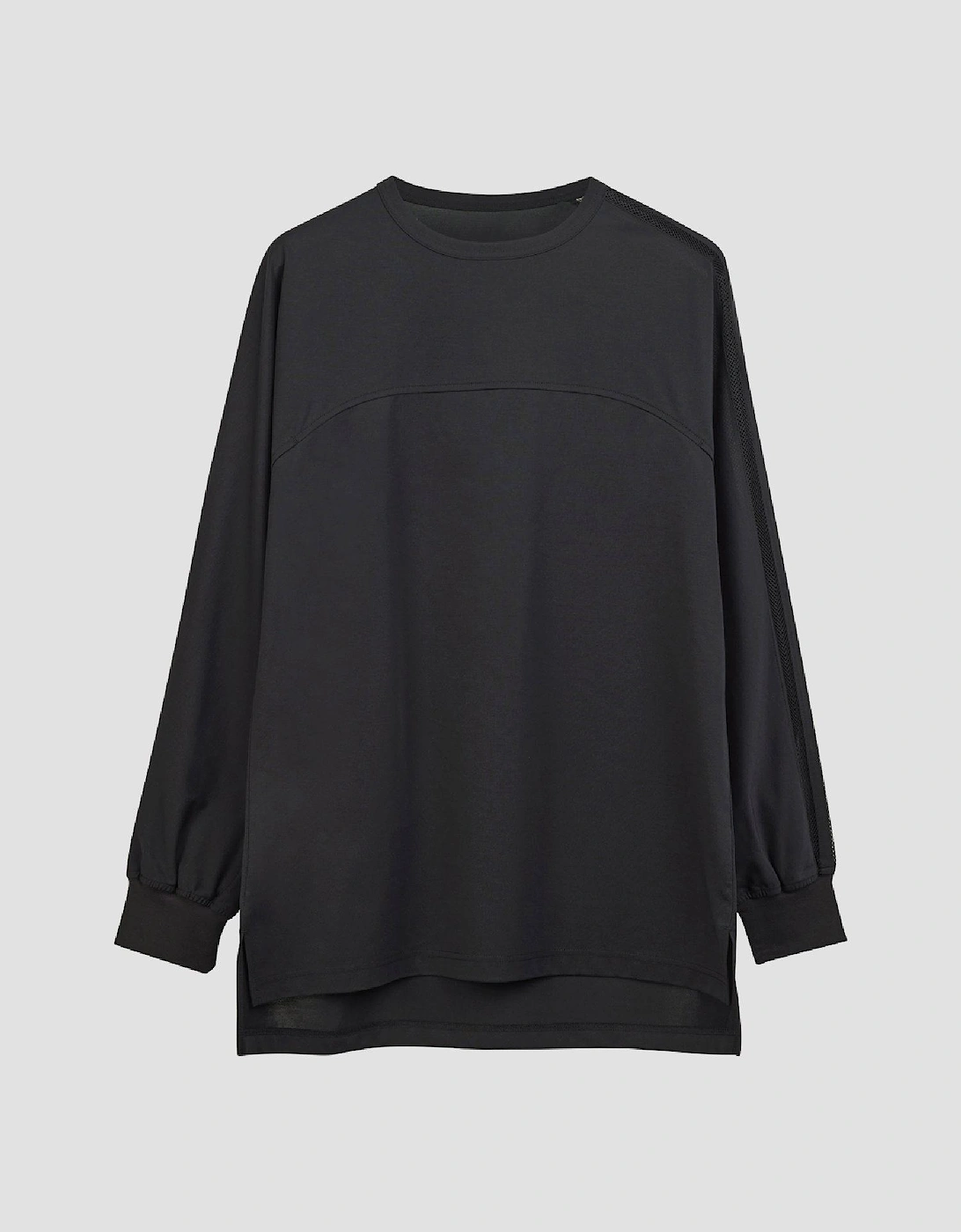 Mesh Stripes Long Sleeve T-Shirt, 7 of 6