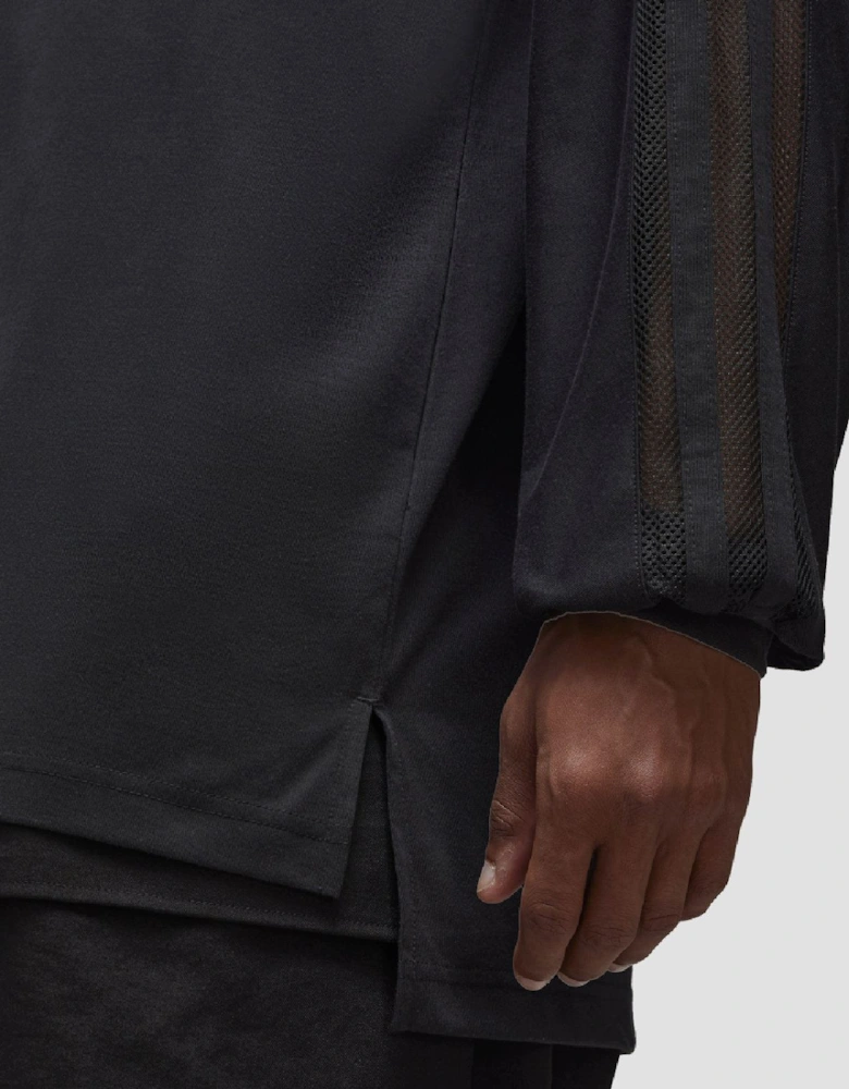 Mesh Stripes Long Sleeve T-Shirt