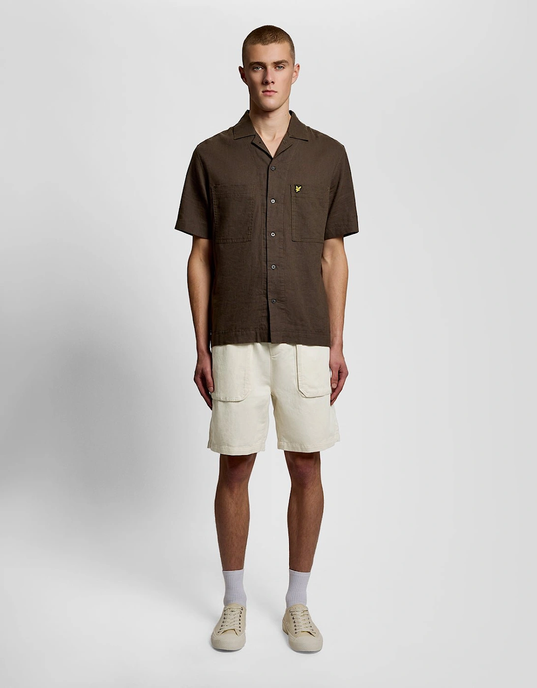Lyle And Scott Men's Light Linen Blend Shorts  33/32/32 M