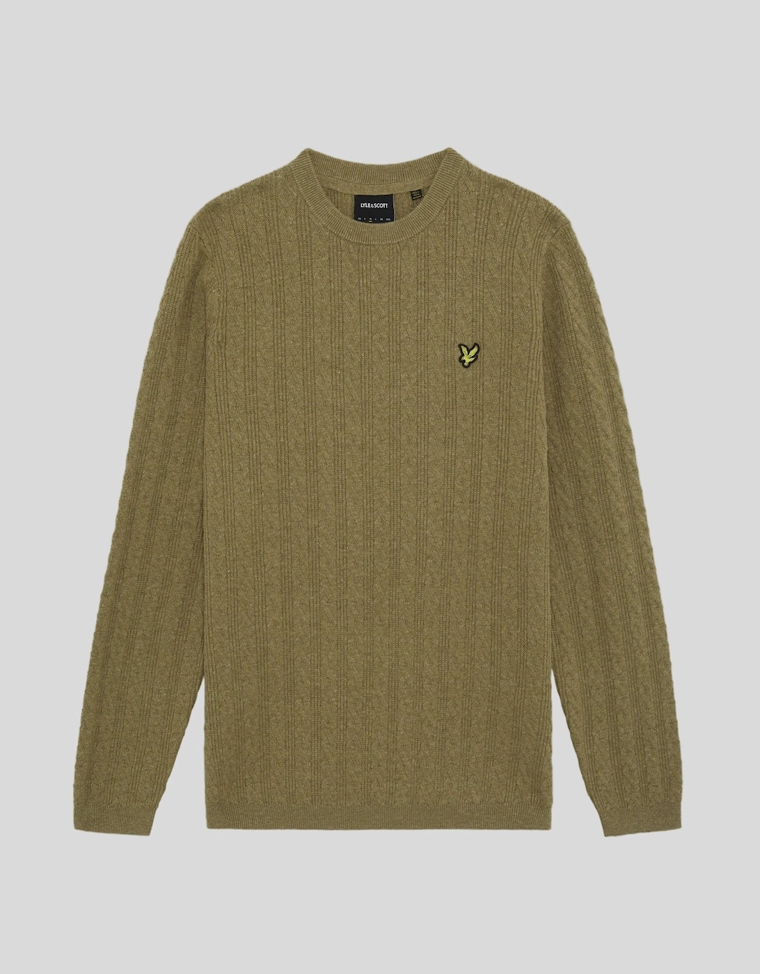 Linen Blend Ribbed Crew Neck Jumper
