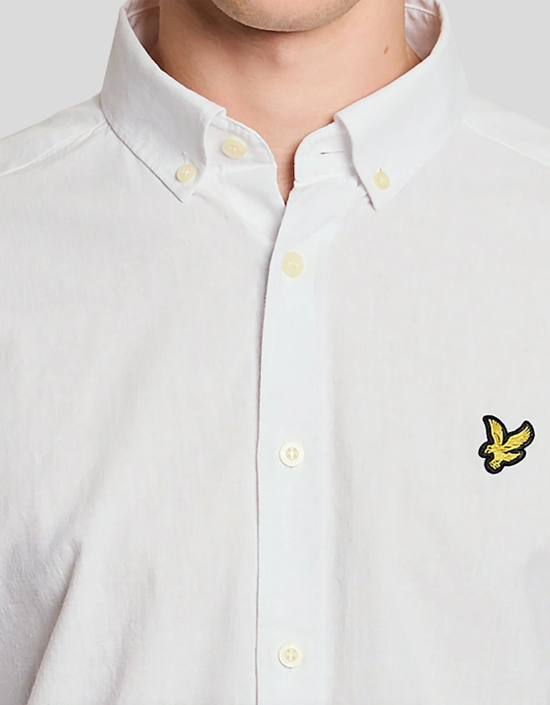 Linen Blend Oxford Shirt