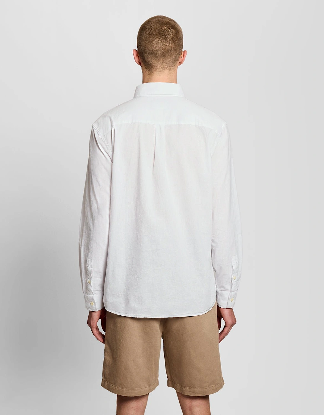 Linen Blend Oxford Shirt