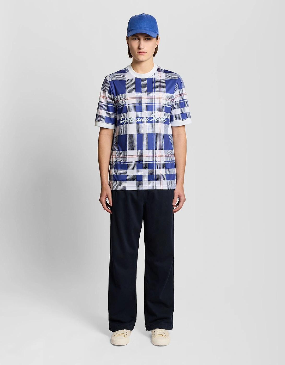 Tartan Check Football Shirt
